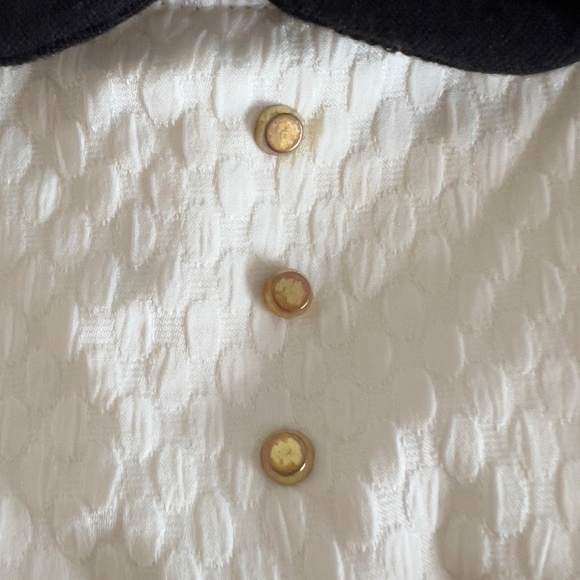 Tahari Girls Ivory Blouse with Bow Detail - Picture 4 of 10